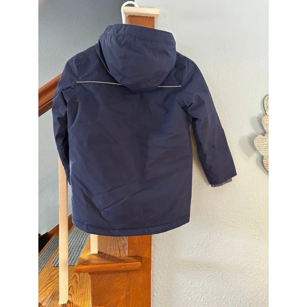 Mini Boden navy blue 7/8 winter parka coat jacket warm ski